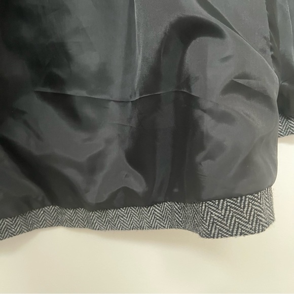 Dark Grey Herringbone Cape Single-breasted button Women's Size L/XL - Picture 9 of 10